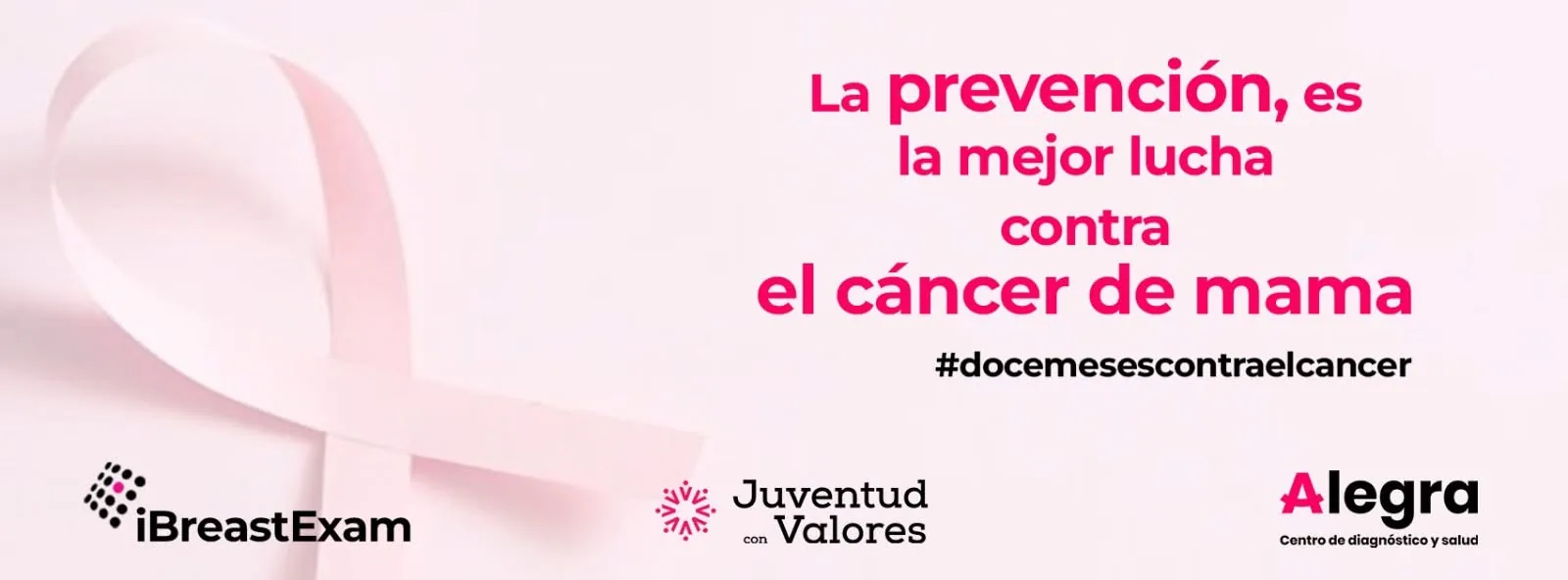 Mensaje de prevención contra el cáncer de mama